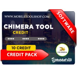 Chimera Tool credits balance screen for mobile unlocking service Chimera Tool interface showing available credits for phone repair